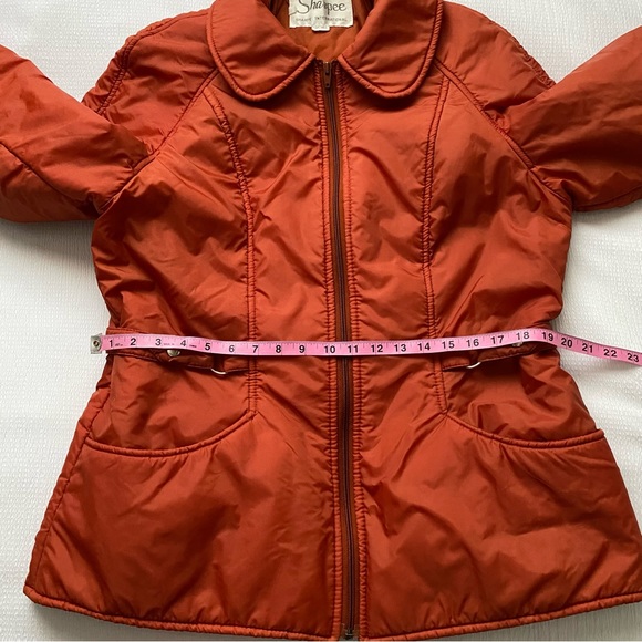 Vintage Sharpee Sharpe Int. Peter Pan Collar Burnt Orange Jacket - Picture 8 of 13